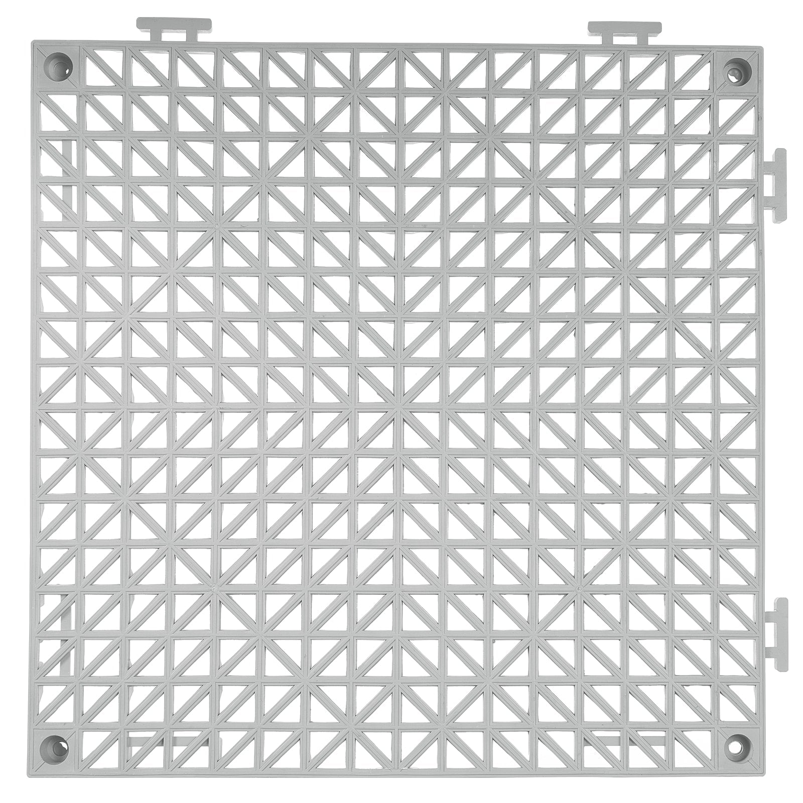 LUXEYARD Interlocking Tile 50PCS Gray Drainage Tiles 12in x 12in Splicing PVC Interlocking Drainage Floor Tiles Non-Slip Drainage Holes for Restroom Bathroom Kitchen Pool Wet Areas product image
