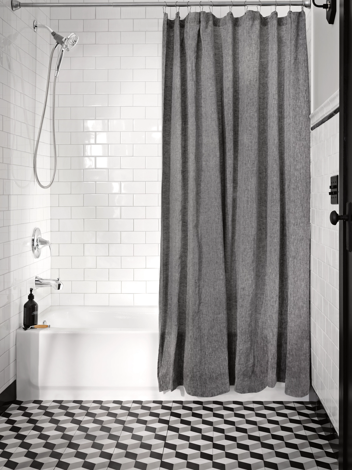 Moen Darcy Single-Handle 5-Spray Tub and Shower Faucet with Curved Shower Rod, Spot Resist Brushed Nickel, Valve Included