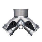 2-Way Y Shut-Off Metal Hose Connector - Super Arbor