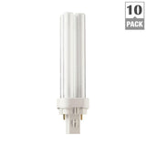 26-Watt G24d-3 CFLni 2-Pin Light Bulb Neutral (3500K) (10-Pack) - Super Arbor