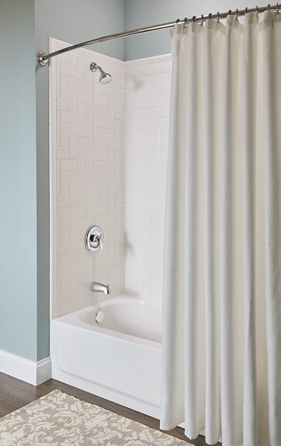 Moen Adler Chrome 1-Handle Bathtub and Shower Faucet with Valve