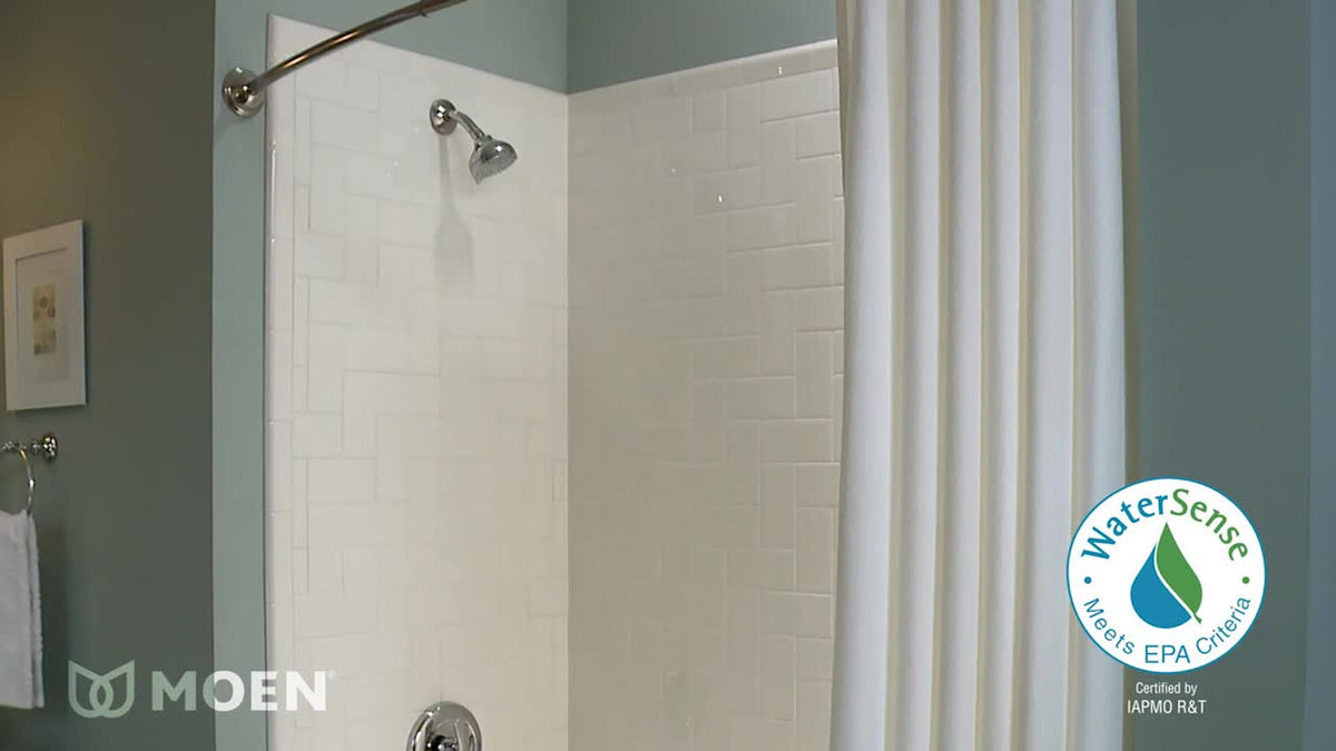 Moen Adler 1-Handle Shower Faucet with Valve Included, Spot Resist Brushed Nickel (Model 82604SRN)