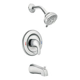 Moen Adler Chrome 1-Handle Bathtub and Shower Faucet with Valve
