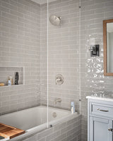 Moen Oxby Spot Resist Brushed Nickel 1‑Handle Tub/Shower Faucet with Valve