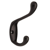 3-1/2 in. Satin Nickel Heavy Duty Coat Hook (3-Pack)