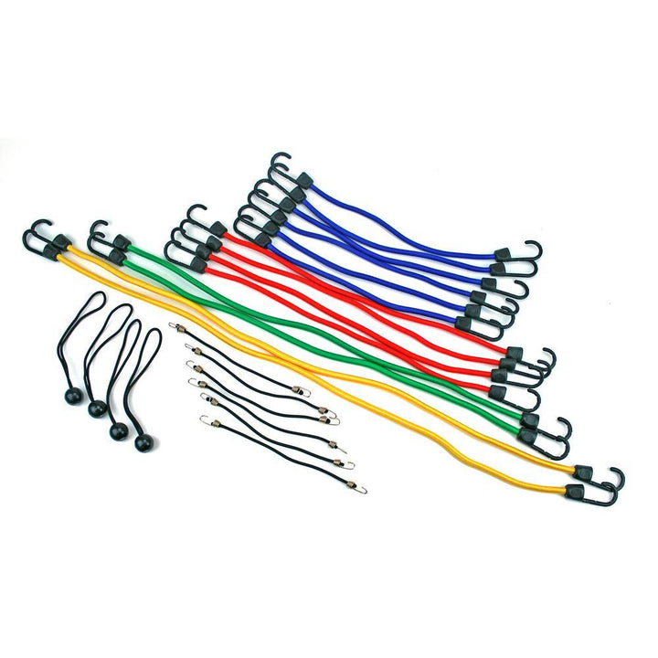 24-Piece Bungee Cord Assortment - Super Arbor