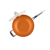 Non-Stick Wok with Lid, 12 in. with Riveted Steel Handle