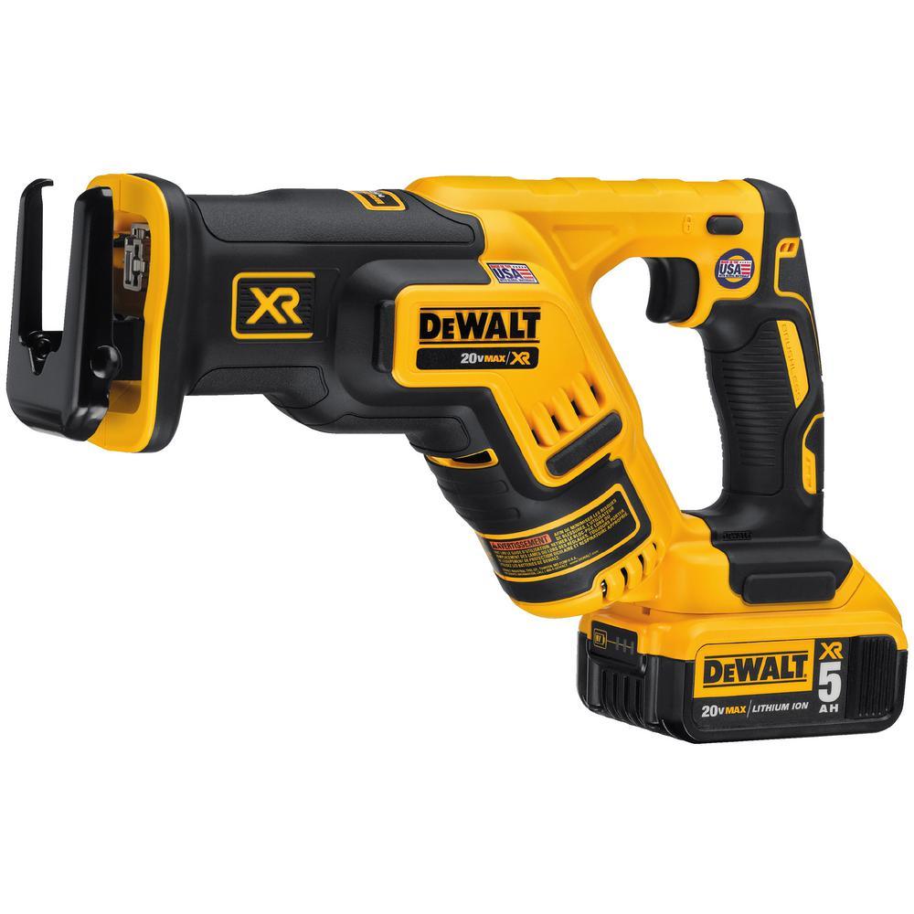 20-Volt MAX XR Lithium Ion Brushless Cordless Compact Reciprocating Saw Kit with Bonus 20-Volt MAX Battery Pack - Super Arbor