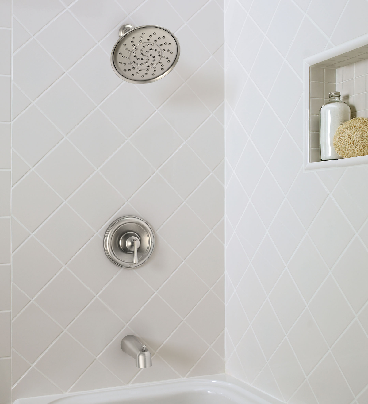 Moen Ashville Single-Handle 1-Spray Tub and Shower Faucet with Valve, Mediterranean Bronze (Valve Included)