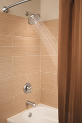Moen Ashville Single-Handle 1-Spray Tub and Shower Faucet with Valve, Mediterranean Bronze (Valve Included)