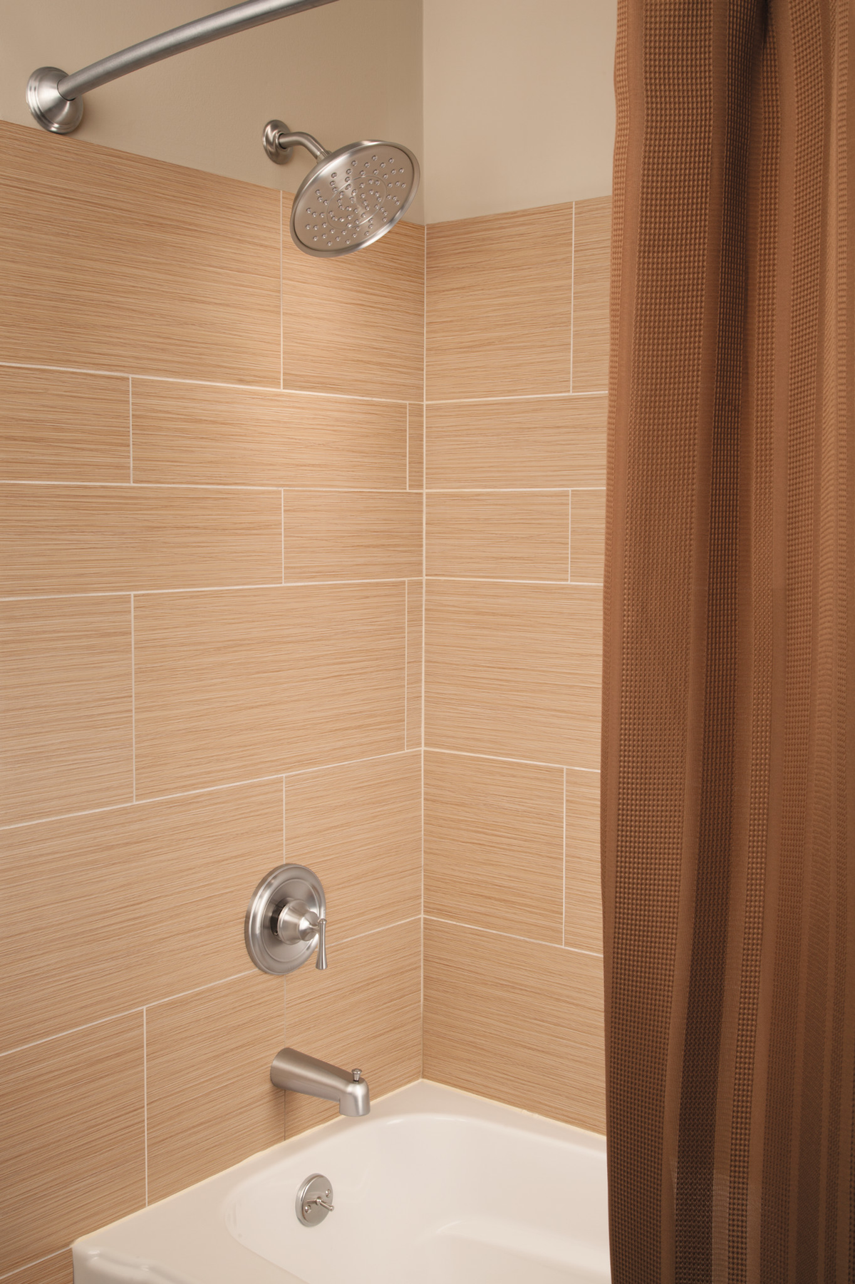 Moen Ashville Single-Handle 1-Spray Tub and Shower Faucet with Valve, Mediterranean Bronze (Valve Included)