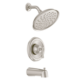 Moen Ashville Single-Handle 1-Spray Tub and Shower Faucet with Valve, Mediterranean Bronze (Valve Included)