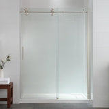 OVE Decors Sydney 78.75-in H x 58.25-in to 59.75-in W Frameless Bypass/Sliding Polished Chrome Shower Door (Clear Glass) - Super Arbor