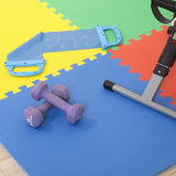 Foam Mat Floor Tiles, Interlocking EVA Foam Padding by Stalwart ? Soft Flooring for Exercising, Yoga, Camping, Kids, Babies, Playroom ? 4 Pack