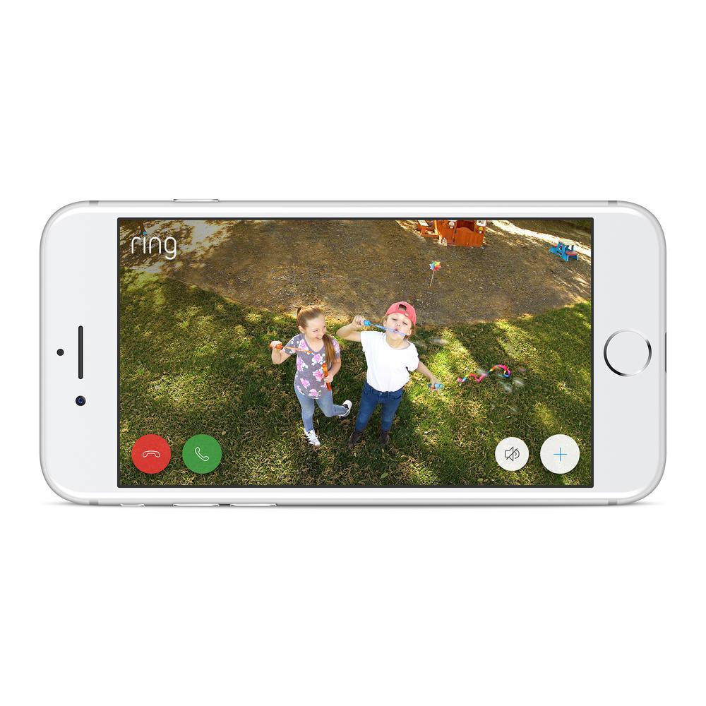 Spotlight Cam Wired Outdoor Security Camera White with Chime Pro - Super Arbor