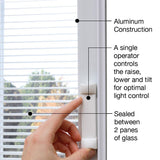 68.5 in. x 81.75 in. Internal Blinds Right-Hand Inswing Full Lite Clear Primed Steel Prehung Front Door with Sidelites - Super Arbor