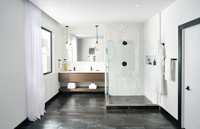 Moen Align 24-in Matte Black Wall Mount Single Towel Bar