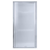 Vista Pivot II 42 in. x 65-1/2 in. Framed Pivot Shower Door in Silver with Handle - Super Arbor