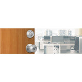 Standard Duty Commercial Satin Chrome Keyed Entry Knob with Single Cylinder Deadbolt Combo - Super Arbor