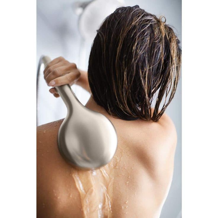 HydroRoller Massage 3-Spray 7.5 in. Dual Handheld Shower Head with Body Spray in Spot Resist Brushed Nickel