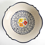 Luxembourg 8 in. and 10 in. 32 fl. oz. and 64 fl. oz. Multicolored Stoneware Serving Bowls (Set of 2)