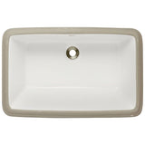 MR Direct Undermount Porcelain Bathroom Sink in White