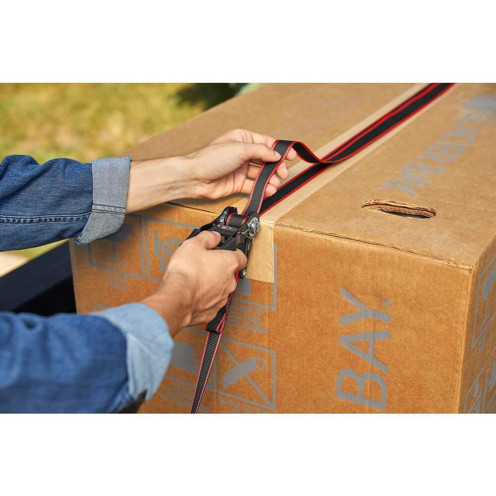 12 ft. x 1 in. Ratchet Tie Down with S-Hook (4-Pack) - Super Arbor