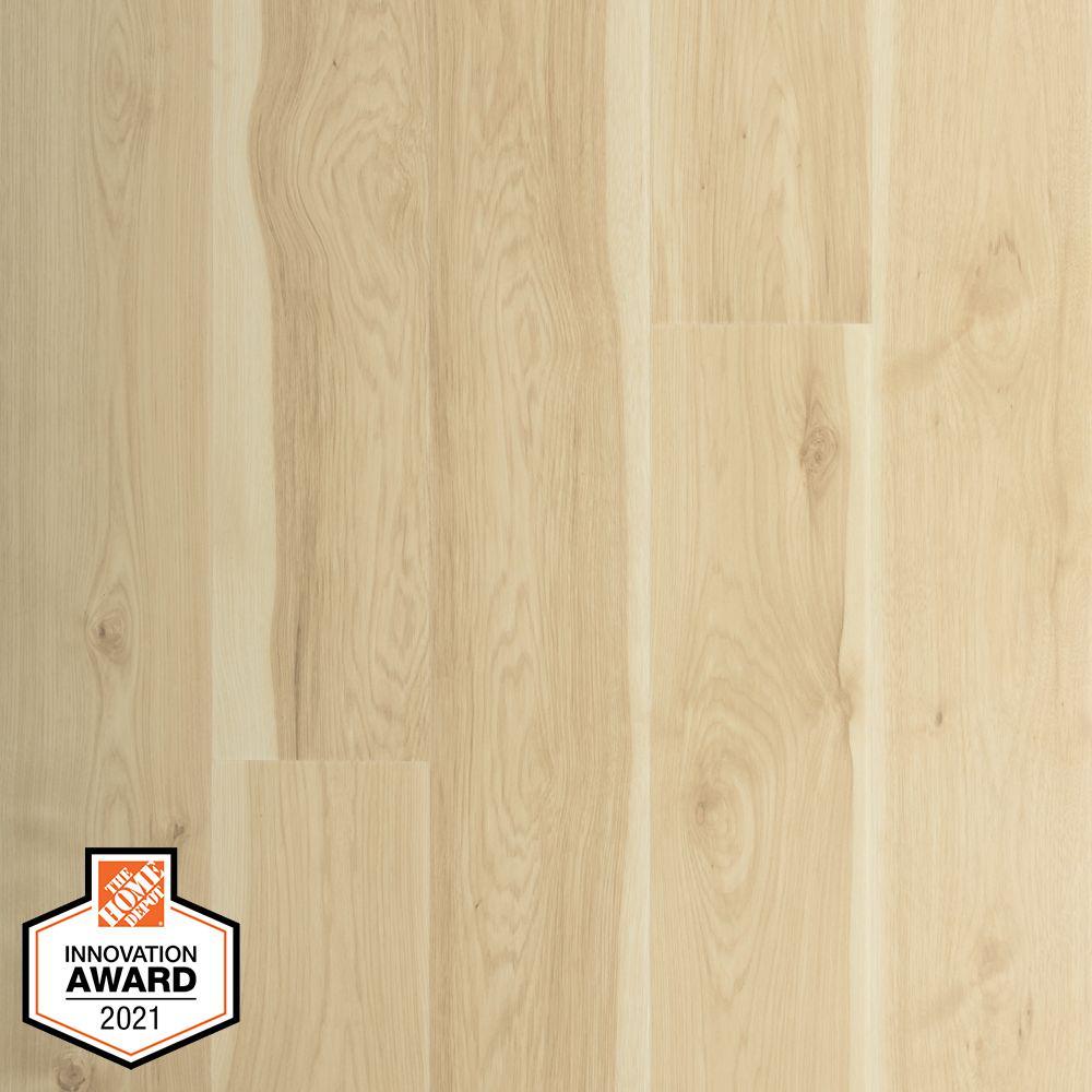 Defense+ 6.14 in. W Vintage Linen Hickory Antimicrobial Waterproof Laminate Wood Flooring (451.36 sq. ft./pallet) - Super Arbor