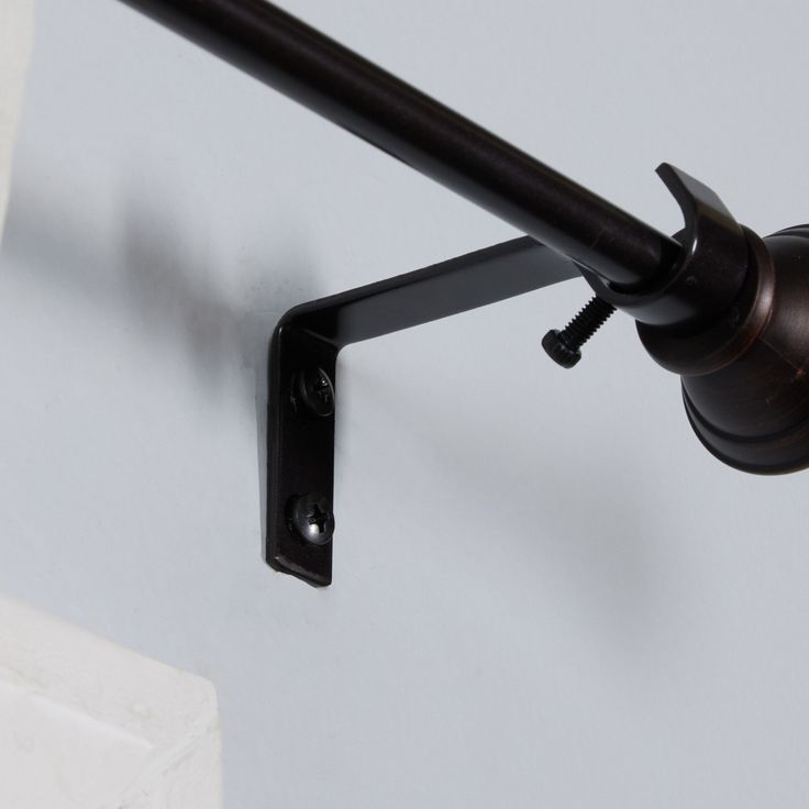 Style Selections 48-in To 84-in Oil Rubbed Bronze Steel Single Curtain Rod