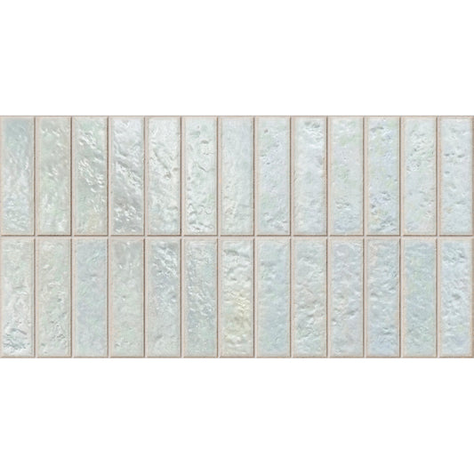 Giorbello Villora Aqua 12-in x 24-in Glazed Porcelain Handcrafted look Wall Tile product image