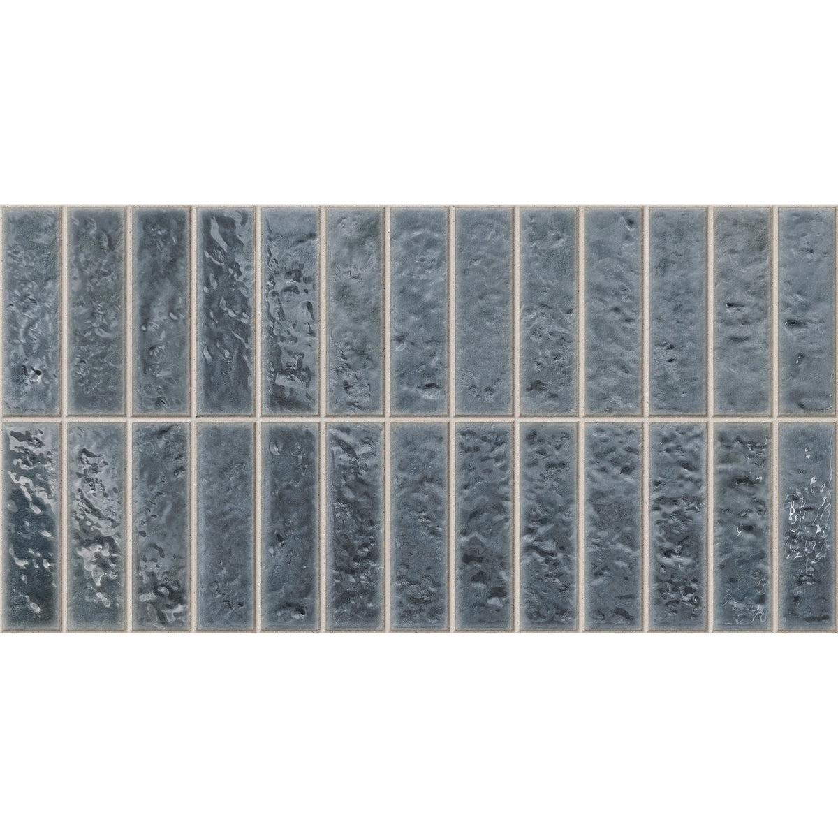 Giorbello Villora Blue 12-in x 24-in Glazed Porcelain Handcrafted look Wall Tile product image