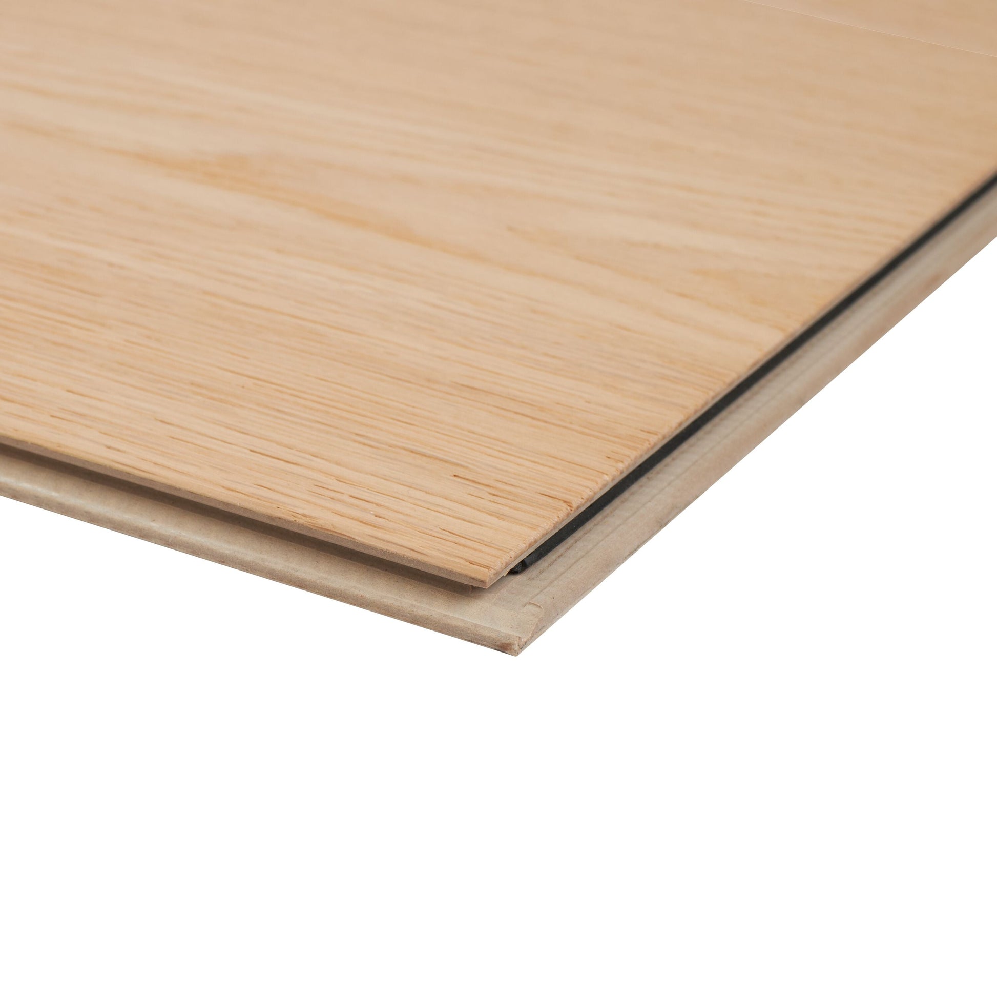 Solidfloor Oak Mineral Ruby hardwood flooring — carton and plank detail