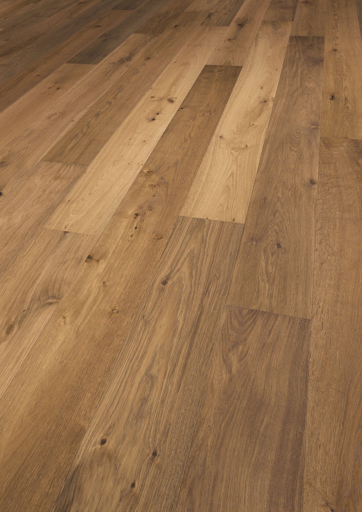 Solidfloor Oak Savannah Smoked Natural hardwood flooring — alternate angle