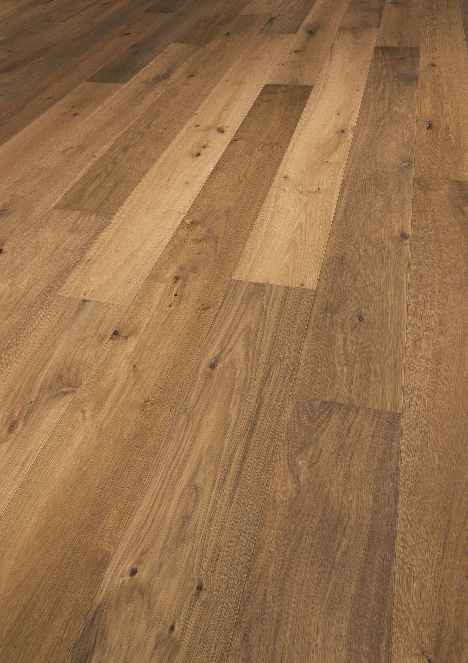 Solidfloor Oak Savannah Smoked Natural hardwood flooring — alternate angle