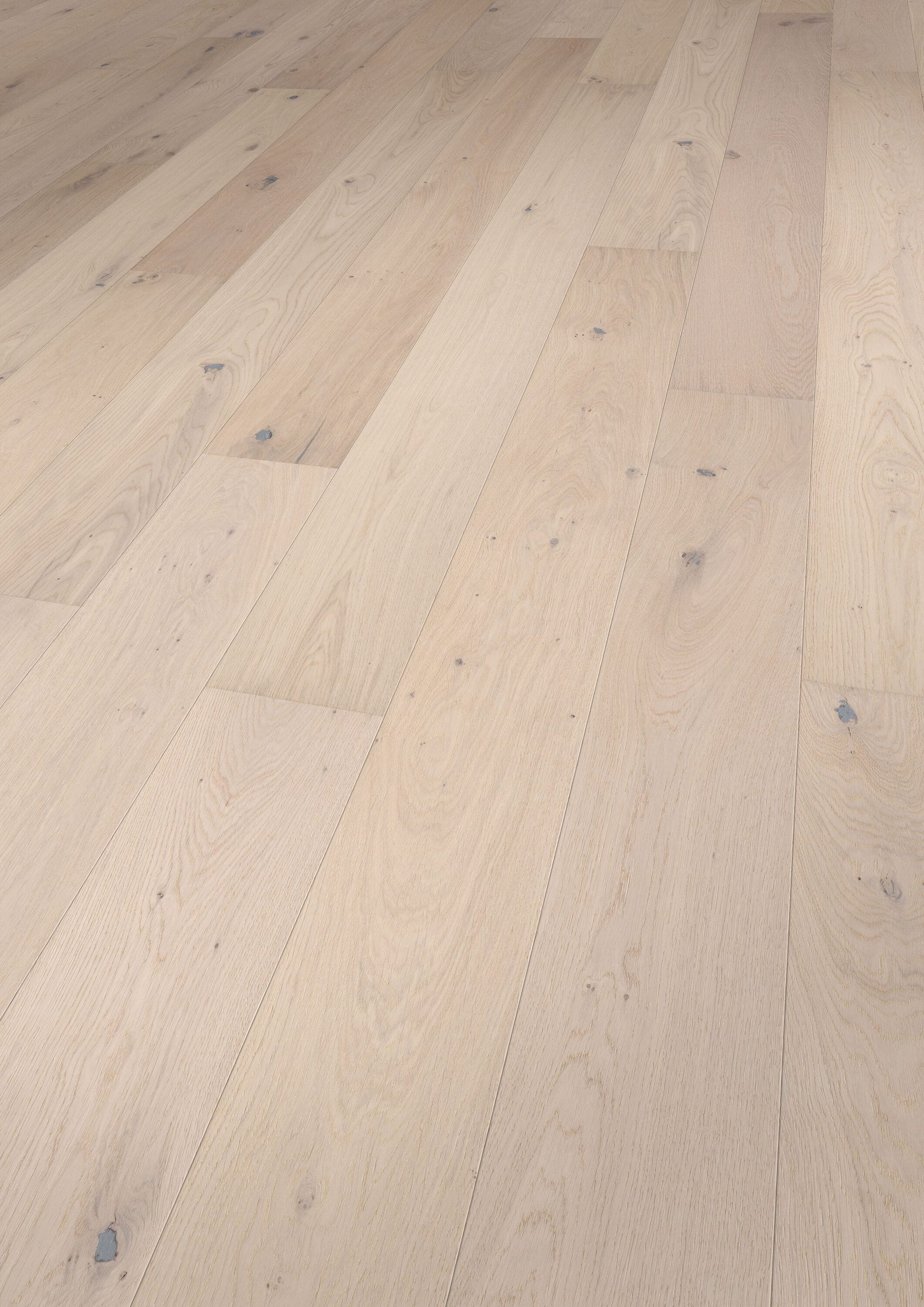 Solidfloor Oak Savannah White hardwood flooring — alternate angle