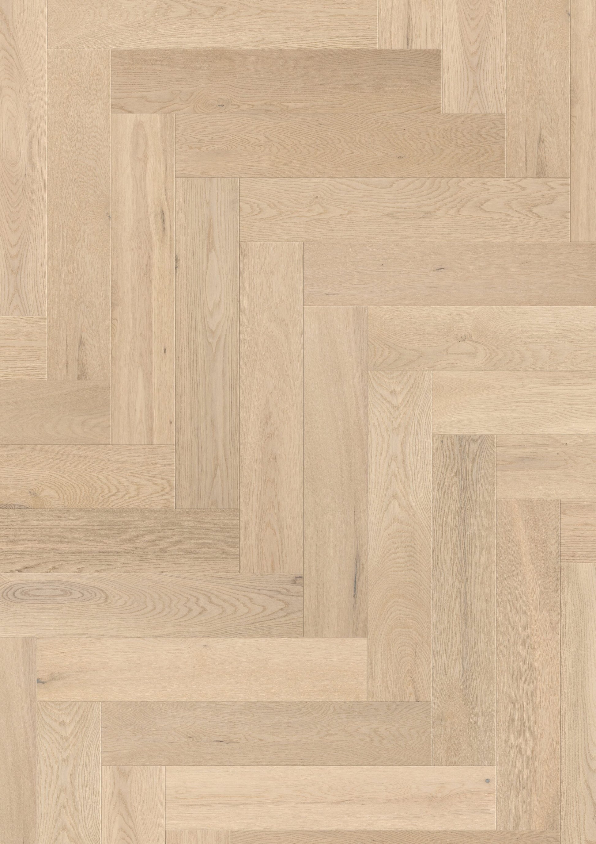 Solidfloor Oak St. Paul Herringbone hardwood flooring — carton and plank detail