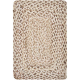 Woven Bleach / Natural 19 in. x 13 in. Jute Placemat (Set of 4)