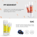 500GPD Residential and Light Commercial Under Sink Tankless Reverse Osmosis Water Filter System with 1:1 Drain Ratio