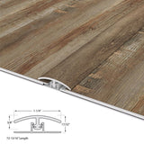 CALI Pro with Mute Step Redefined Pine 0.56-in T x 1.25-in W x 72-in L Vinyl Floor T-moulding