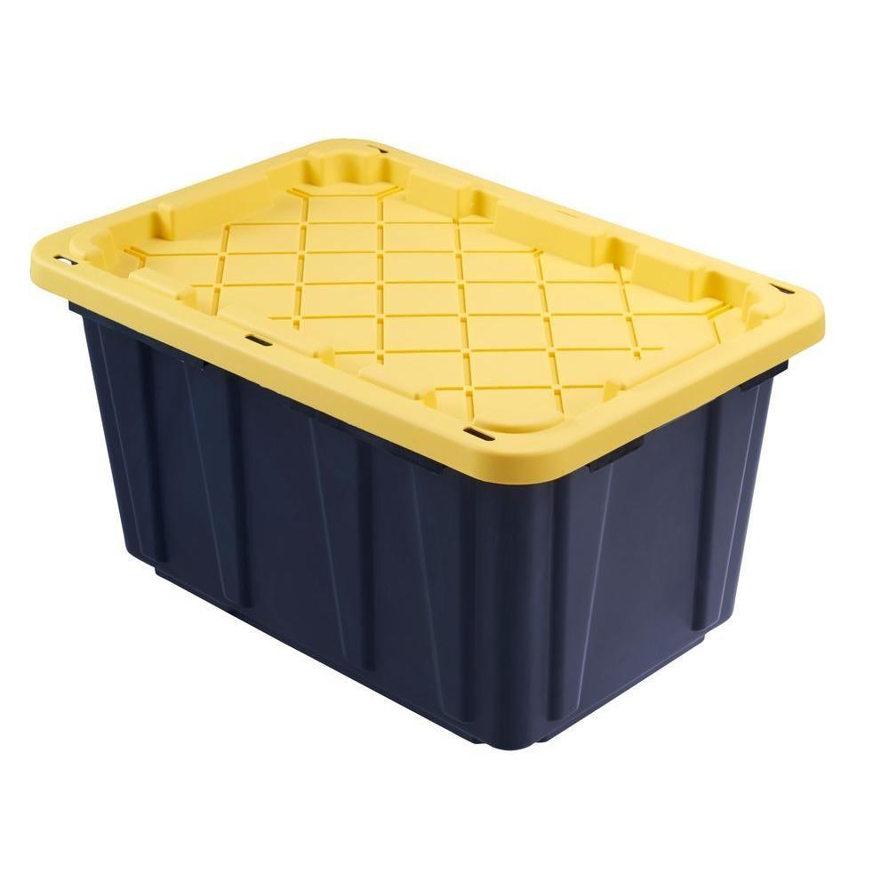 27 Gal. Tough Storage Bin in Black - Super Arbor