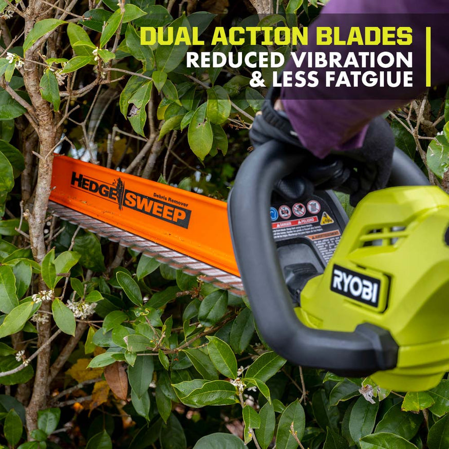 RYOBI ONE+ 22 in. 18-Volt Lithium-Ion Cordless Hedge Trimmer (Tool Only)