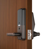 Secure Smart Touchscreen Keypad Door Latch Lock with Bluetooth, Venetian Bronze - Super Arbor