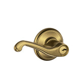 Flair Aged Bronze Keyed Entry Door Lever - Super Arbor