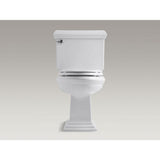 Memoirs Classic 2-piece 1.28 GPF Single Flush Elongated Toilet with AquaPiston Flush Technology in Ice Grey - Super Arbor