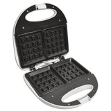 750 W Dual Waffle White Nonstick Waffle Maker