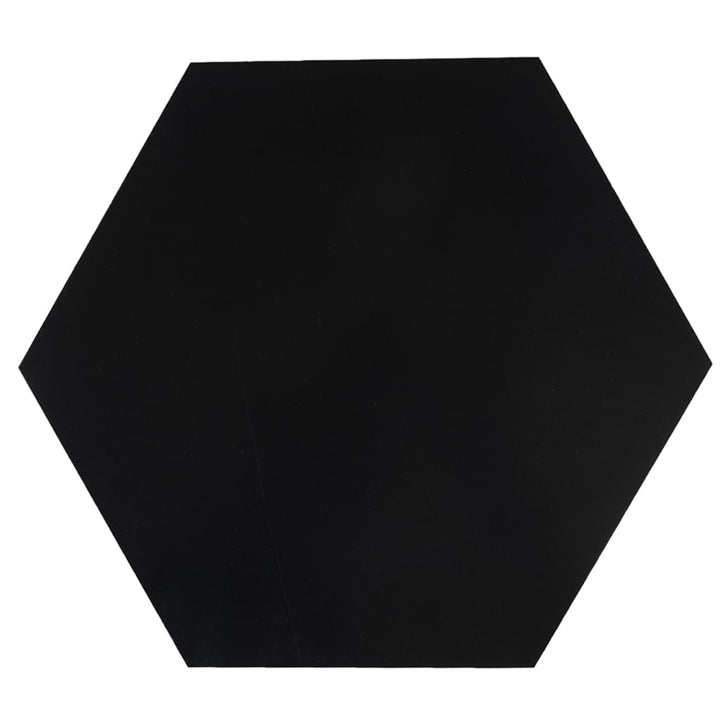 Apollo Tile Noir Luxe Jet Black 10-in x 10-in Honed Natural stone Marble Hexagon Floor and Wall Tile product image