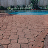 Decorastone 9.06 in. L x 5.51 in. W x 2.36 in. H Antq Terra Cotta Concrete Paver (350 Pieces/100 sq. ft./Pallet) - Super Arbor