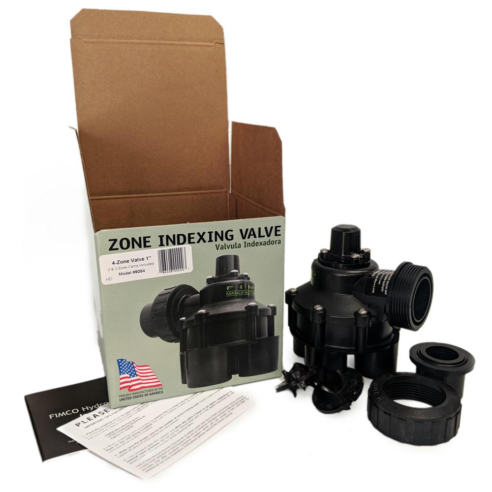 1 in. Mini 4 Outlet Indexing Valve with 2, 3 and 4 Zone Cams