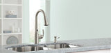 Moen Delaney with MotionSense Spot Resist Stainless 1-Handle Pull-Down Kitchen Faucet (Deck Plate Included)