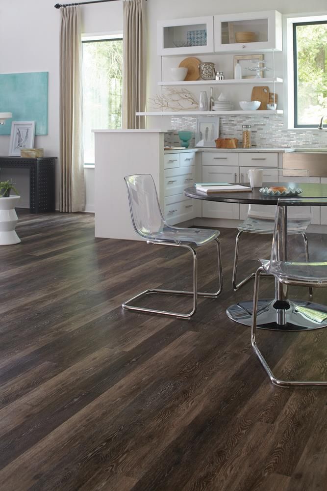 STAINMASTER (Sample) Washed Oak- Umber Vinyl Plank
